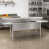 Thumbnail image #2 for Eagle Group S14 Series 2-Compartment Floor Model Sink with Dual Drainboards, 81-Inch Wide, 14-Gauge 304 Stainless Steel