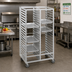 Thumbnail image #2 for Channel Manufacturing Standard Series Double Section Aluminum Cafeteria Tray Rack, 70-Inch High, 48 Tray Capacity
