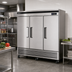 Thumbnail image #2 for Turbo Air Super Deluxe Three-Section Reach-In Freezer, 63.8 Cu. Ft., Solid Doors, Bottom Mount, 115V