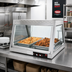 Thumbnail image #2 for Hatco Glo-Ray Countertop Heated Display Case, Straight Glass Front, 2-Pan Full-Service Hot Food Merchandiser
