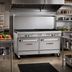 Thumbnail image #2 for Southbend Ultimate 60-Inch Gas Restaurant Range with 4 Burners, 36-Inch Charbroiler and 2 Convection Ovens
