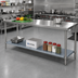 Thumbnail image #2 for Sapphire Manufacturing Galvanized Steel Undershelf for 108-Inch Wide x 14-Inch Deep Commercial Work Tables