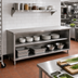 Thumbnail image #2 for Eagle Spec-Master Open Front Plate Cabinet, 96 x 15 Inches, Stainless Steel
