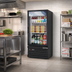 Thumbnail image #2 for Everest EMGR8B 1-Section Reach-In Glass Door Merchandiser Refrigerator, 8 Cu. Ft., Black