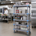 Thumbnail image #2 for Millenia Mobile Polymer Starter Shelving Unit with 5 Open Grid Shelves, 60 x 24 x 74 Inches, Gray