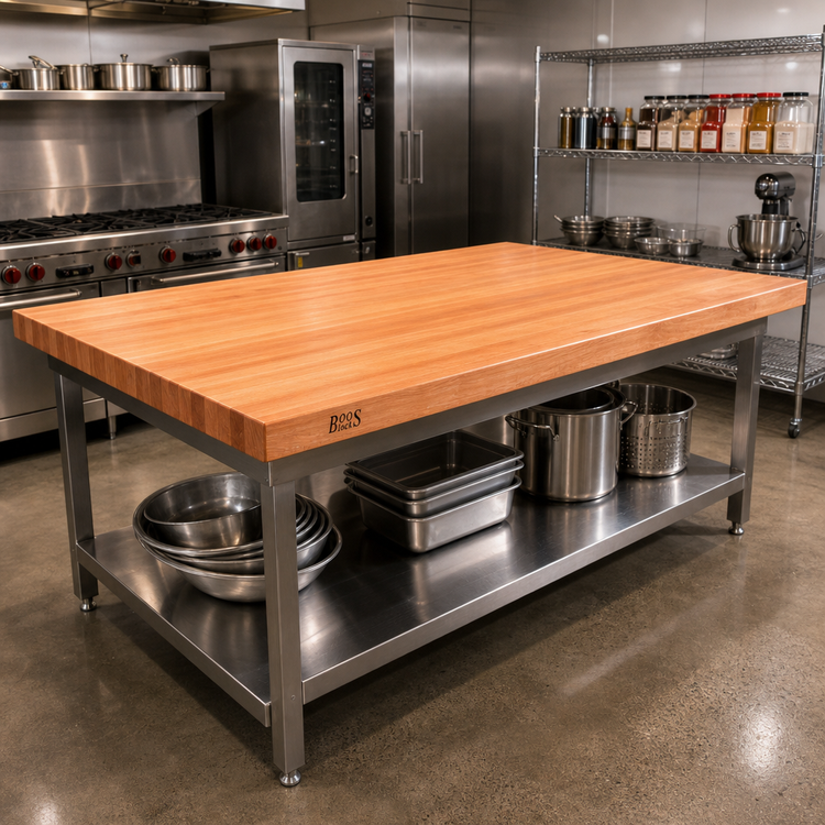Product image #2 for Boos Block American Cherry Edge Grain Kitchen Countertop with Varnique Finish, 60 x 48 x 2-1/4 Inches