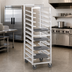 Thumbnail image #2 for Channel Manufacturing T440A Trapezoidal Aluminum Cafeteria Tray Rack, 20-Tray Capacity