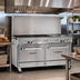 Thumbnail image #2 for Southbend Ultimate 60-Inch Gas Restaurant Range with 6 Burners, 24-Inch Griddle, Convection Oven and Cabinet Base