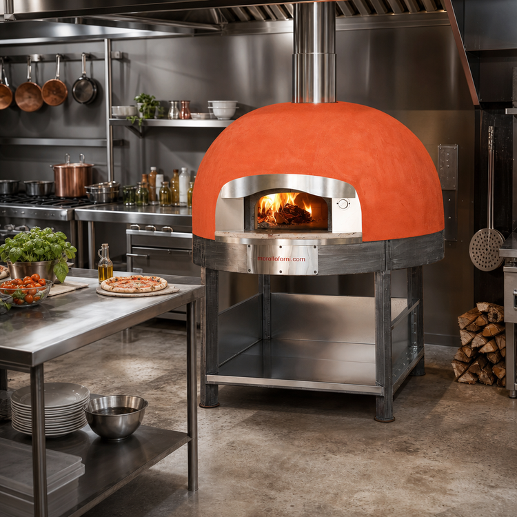 Product image #2 for Morello Forni FW100-CB Wood-Fired Round Pizza Oven with 39-Inch Cooking Diameter