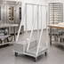 Thumbnail image #3 for Double-Wide Heavy-Duty Aluminum Bun Pan/Dough Box Dolly, 2-Stack, 200-Pan Capacity