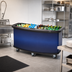 Thumbnail image #2 for Cambro 75-Inch Open-Well Vending Cart Base Unit with Blue Wrap