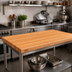 Thumbnail image #2 for Boos Block American Cherry Edge Grain Kitchen Countertop, 72 x 30 x 2-1/4 Inch, Varnique Finish