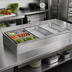 Thumbnail image #2 for Atlas Metal WICD-5 5-Pan Deep Drop-In Cold Well