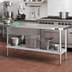 Thumbnail image #2 for Galvanized Undershelf for 96-Inch x 24-Inch Work Table