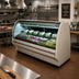 Thumbnail image #2 for 40E Series 99-1/2 Inch Remote Full-Service Curved Glass Deli Meat & Cheese Service Case with LED Lighting