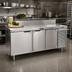 Thumbnail image #2 for La Rosa 86-Inch Wide Three-Section Reach-In Work Top Freezer Base with Doors