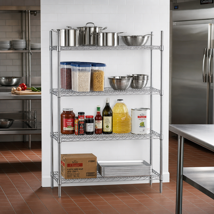 Product image #2 for Advance Tabco Special Value Series Heavy Duty Chrome Plated Wire Shelf, 42 x 14 Inches