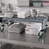 Thumbnail image #2 for Quantum Mobile Wire Dunnage Platform Rack, Single Shelf, 24 x 18 x 12 Inches, Gray Epoxy Antimicrobial Finish