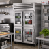 Thumbnail image #2 for True SPEC SERIES 2-Section Pass-Thru Refrigerator with 4 Glass Half Front Doors and 2 Solid Rear Doors