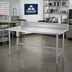 Thumbnail image #2 for Advance Tabco 84-Inch x 30-Inch 14-Gauge 304 Stainless Steel Work Table with 5-Inch Backsplash