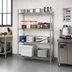 Thumbnail image #2 for Redipak 4-Tier Stationary Wire Shelving Unit, 48