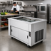 Thumbnail image #2 for DineXpress DXP6BCM 6-Pan Full-Size Mechanically Cooled Serving Counter with Sliding Doors