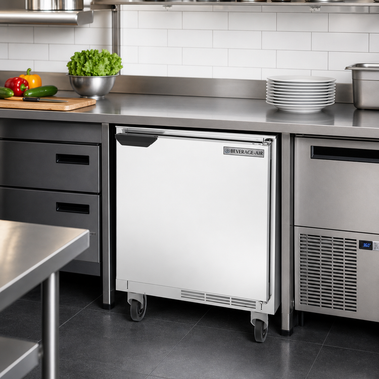 Product image #3 for Beverage-Air UCR27HC 27-Inch One-Section Shallow-Depth Undercounter Refrigerator