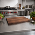 Thumbnail image #2 for Boos Block American Black Walnut Edge Grain Kitchen Countertop, 12 Inch x 25 Inch x 1-1/2 Inch, Penetrating Oil Finish