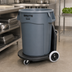 Thumbnail image #2 for Rubbermaid Commercial BRUTE Heavy-Duty Tandem Trash Can Dolly for 20, 32, 44 and 55 Gallon Containers