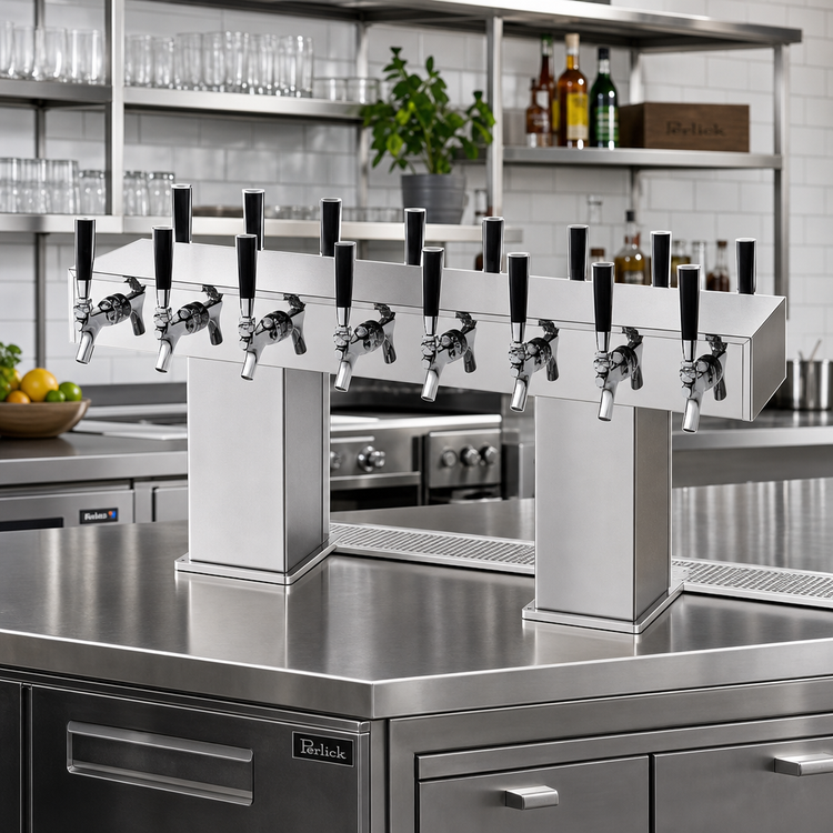 Product image #2 for Perlick Back-to-Back Bridge Tee Countertop Draft Beer Tower