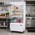 Thumbnail image #2 for Everest Refrigeration Vertical Open Display Merchandiser, 37-1/4 Inch Wide, 12.8 Cu. Ft., Self-Contained Bottom-Mount Refrigeration, White