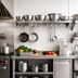 Thumbnail image #2 for John Boos Stallion 72-Inch Wall-Mounted Stainless Steel Pot Rack Shelf with 6 Hooks