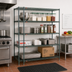 Thumbnail image #2 for Metro Super Erecta Convenience Pak 4-Shelf Wire Shelving Unit, 48W x 24D x 74H, Metroseal 3 Green Epoxy Finish