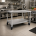 Thumbnail image #2 for New Age 48 x 24 Inch Mobile Aluminum Equipment Stand with 12-Gauge Top and Undershelf