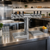 Thumbnail image #2 for Glastender Pipe Tee Countertop Draft Dispensing Tower, 6 Faucets, Air Cooled, Mirror Finish