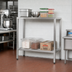 Thumbnail image #2 for New Age H.D. Series All-Welded Heavy-Duty 2-Shelf Aluminum Shelving Unit, 60