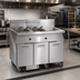 Thumbnail image #2 for Three-Battery Electric Floor Fryer with 75 lb. Tanks, Built-In Filter System and Dump Station