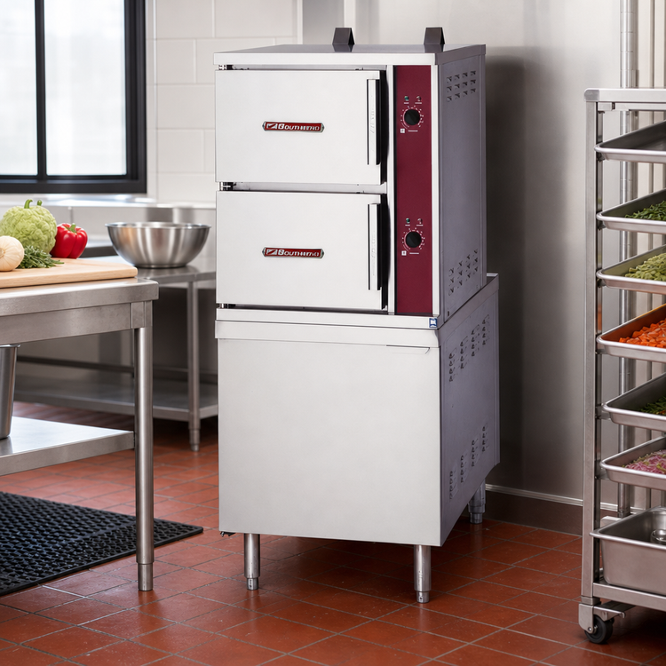 Product image #2 for Southbend Steam GCX-2S Gas Convection Steamer, 2-Compartment, 24-Inch Cabinet Base