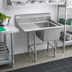 Thumbnail image #2 for Economy Single Compartment Stainless Steel Sink with Left Drainboard