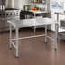 Thumbnail image #2 for Advance Tabco 30 Inch x 24 Inch 14-Gauge 304 Stainless Steel Flat Top Open Base Work Table