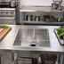 Thumbnail image #2 for John Boos Weld-In Undermount One-Compartment Sink, 24 x 24 x 12 Inches, 14 Gauge Stainless Steel