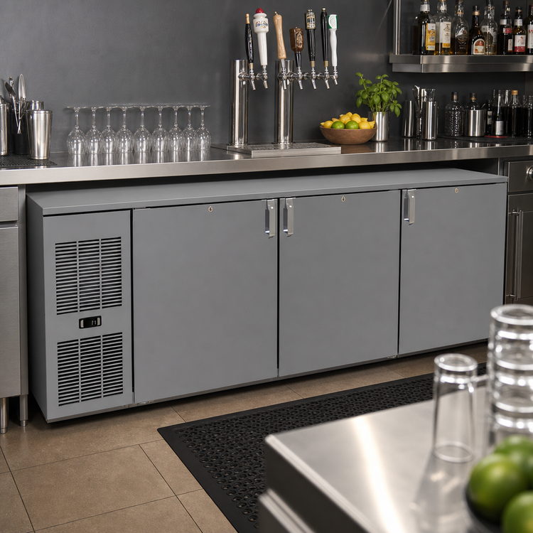Product image #2 for Glastender CP1FL84 Pass-Thru One-Zone Front-Serviced Low-Profile Back Bar Cooler