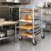 Thumbnail image #2 for Mobile Aluminum Sheet Pan Rack, 10 Full-Size or 20 Half-Size Pan Capacity, 400 lb, Fixed Slides