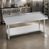 Thumbnail image #2 for 72-Inch x 30-Inch Stainless Steel Equipment Stand with Adjustable Undershelf