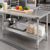 Thumbnail image #2 for BK Resources 18/430 Stainless Steel Undershelf for 36-Inch W x 30-Inch D Work Table