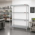 Thumbnail image #2 for Eagle Group 4-Tier Add-On Wire Shelving Unit with QuadTruss, 60 x 21 x 74 Inches, Chrome-Plated