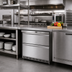 Thumbnail image #2 for Randell Custom & Serving 32-Inch Two-Drawer Undercounter Freezer, 8.6 Cu. Ft., Rear-Mounted Self-Contained Refrigeration