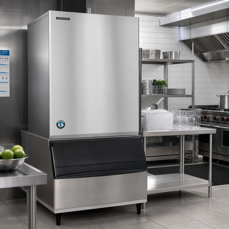 Product image #2 for Hoshizaki High-Capacity Modular Crescent Cuber Ice Maker Head, 30 Inch Wide, Remote Air-Cooled, 1-Phase