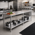 Thumbnail image #2 for Advance Tabco 144-Inch x 30-Inch Stainless Steel Work Table with Adjustable Undershelf