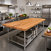 Thumbnail image #2 for John Boos Appalachian Red Oak Blended Edge Grain Island Countertop, 120 x 36 x 1-1/2 Inch, Varnique Finish
